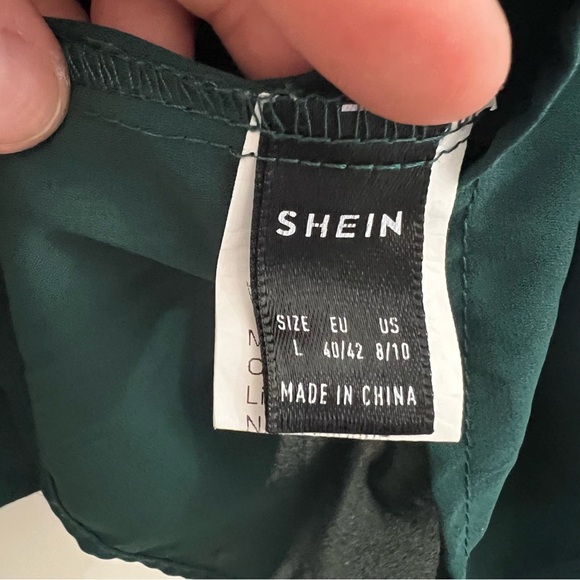 SHEIN Off Shoulder Peplum Crop Blouse L - Picture 5 of 10